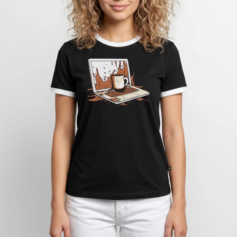 Developer, Coder, Programmer, Coffee Men's Ringer Shirt
