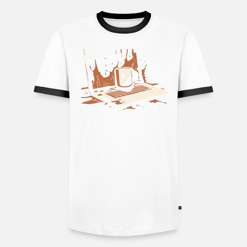 Developer, Coder, Programmer, Coffee Men's Ringer Shirt