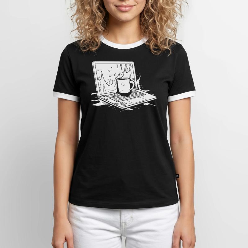 Developer, Coder, Programmer, Coffee Men's Ringer Shirt
