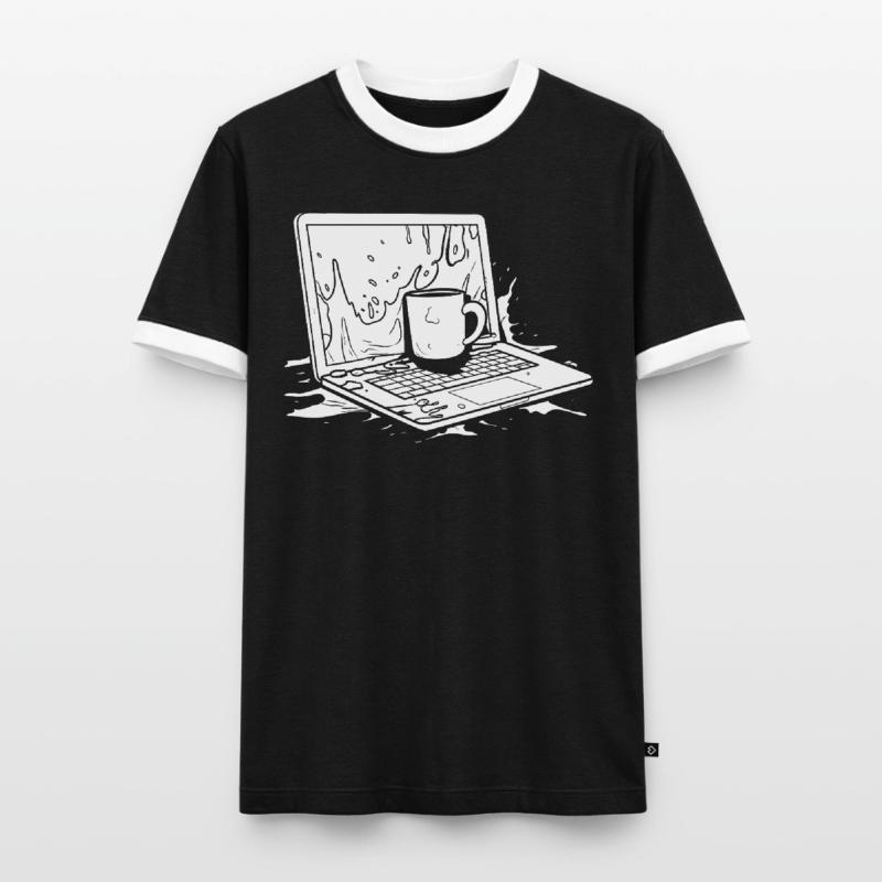 Developer, Coder, Programmer, Coffee Men's Ringer Shirt
