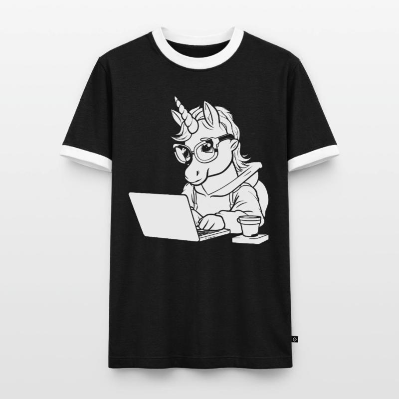 Developer, Coder, Programmer, Coffee Men's Ringer Shirt