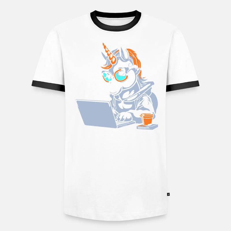 Developer, Coder, Programmer, Coffee Men's Ringer Shirt