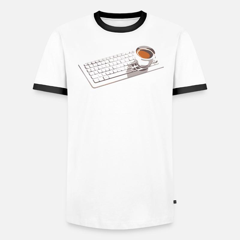 Developer, Coder, Programmer, Coffee Men's Ringer Shirt