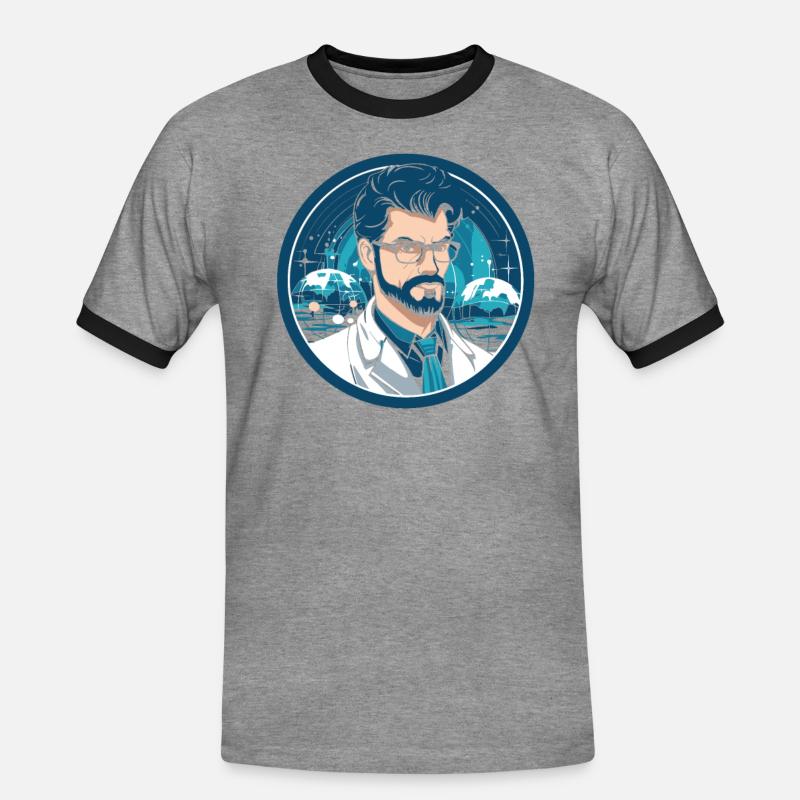 Data Science Data Analyst Cool - Men's Ringer Shirt - heather grey/black