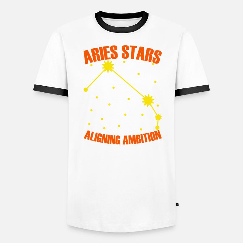 Widder Astrologie Männer Kontrast-T-Shirt