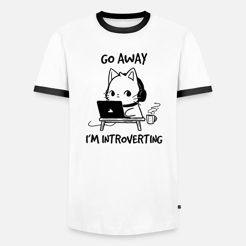 Typical Cat Behavior Collection Sayings Men's Ringer Shirt