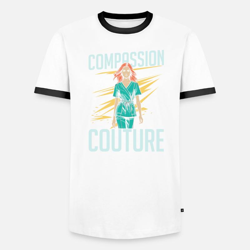 Krankenschwester Mode Männer Kontrast-T-Shirt