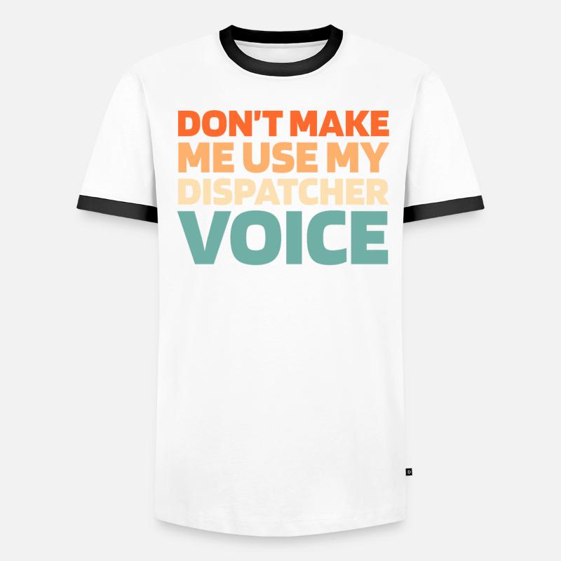 Emergency Call Control Center Operations Center Men's Ringer Shirt