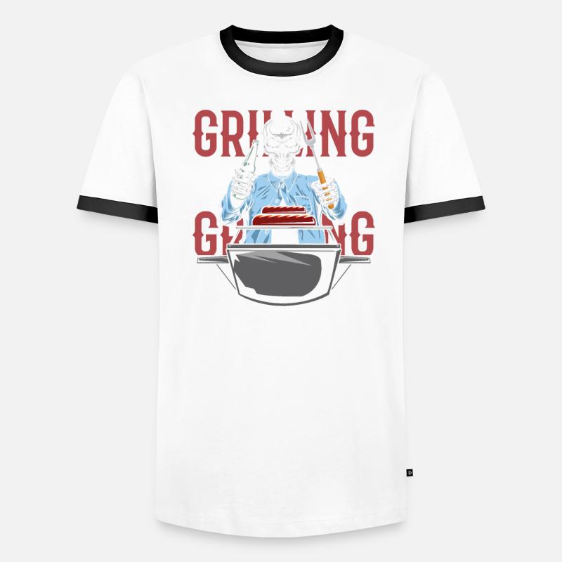 Bbq Grilling Men's Ringer Shirt