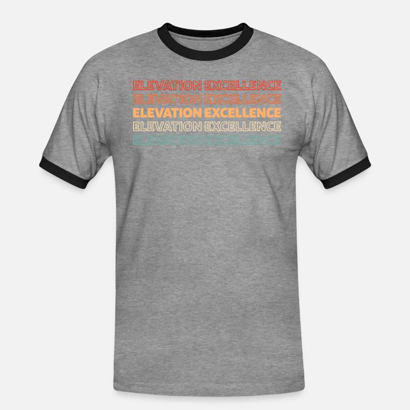 Elevator Elevator - Men's Ringer Shirt - heather grey/black