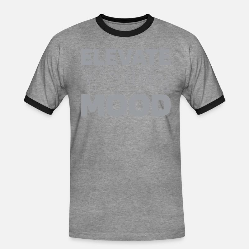 Elevator Elevator - Men's Ringer Shirt - heather grey/black