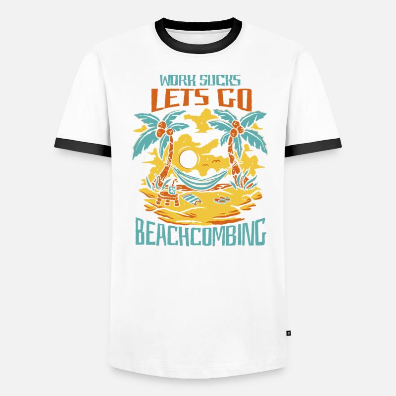 Beach combing Men's Ringer Shirt