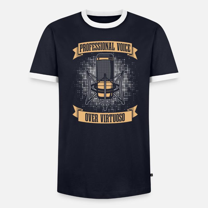 Ansager Männer Kontrast-T-Shirt