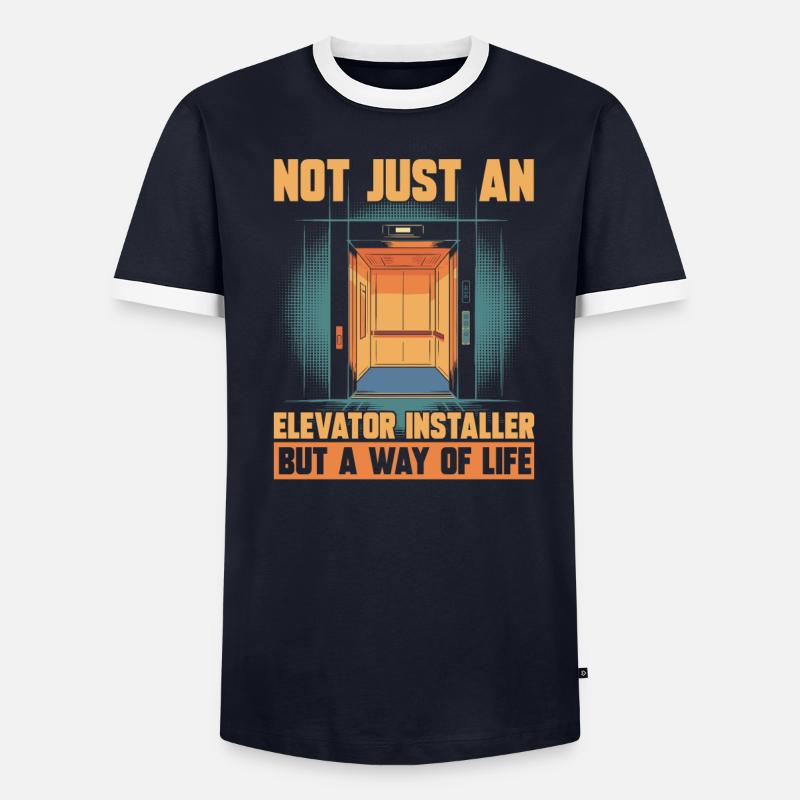 Elevator Installer Men's Ringer Shirt