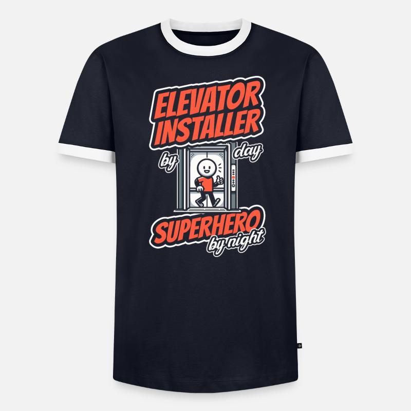 Elevator Installer Men's Ringer Shirt