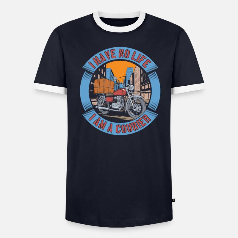 Messager T-shirt contrasté Homme