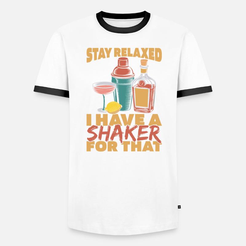 Barkeeper Bartender Männer Kontrast-T-Shirt