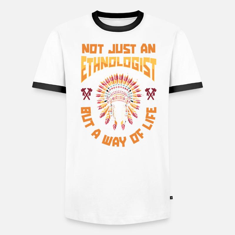 Ethnologue T-shirt contrasté Homme