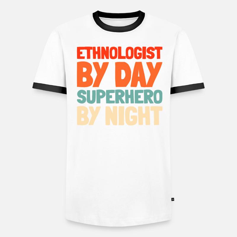 Ethnologue T-shirt contrasté Homme