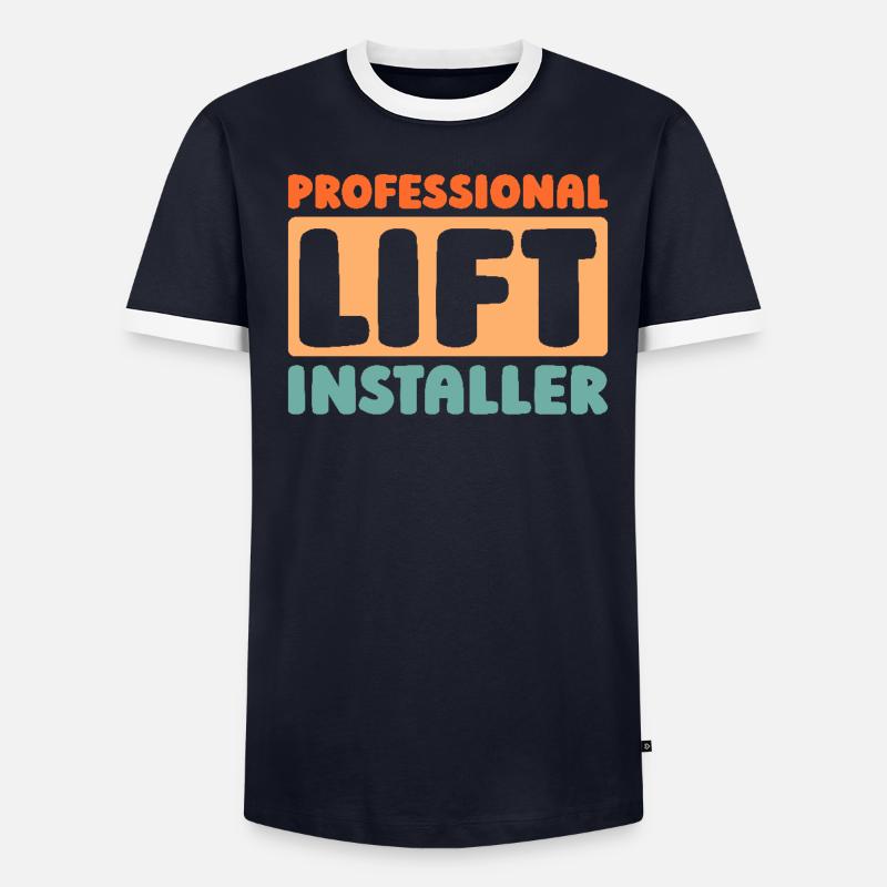 Elevator Installer Men's Ringer Shirt