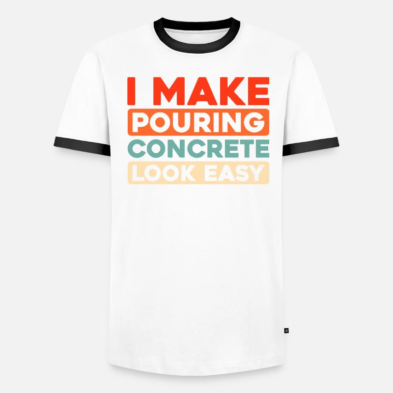 Concrete workers Men's Ringer Shirt