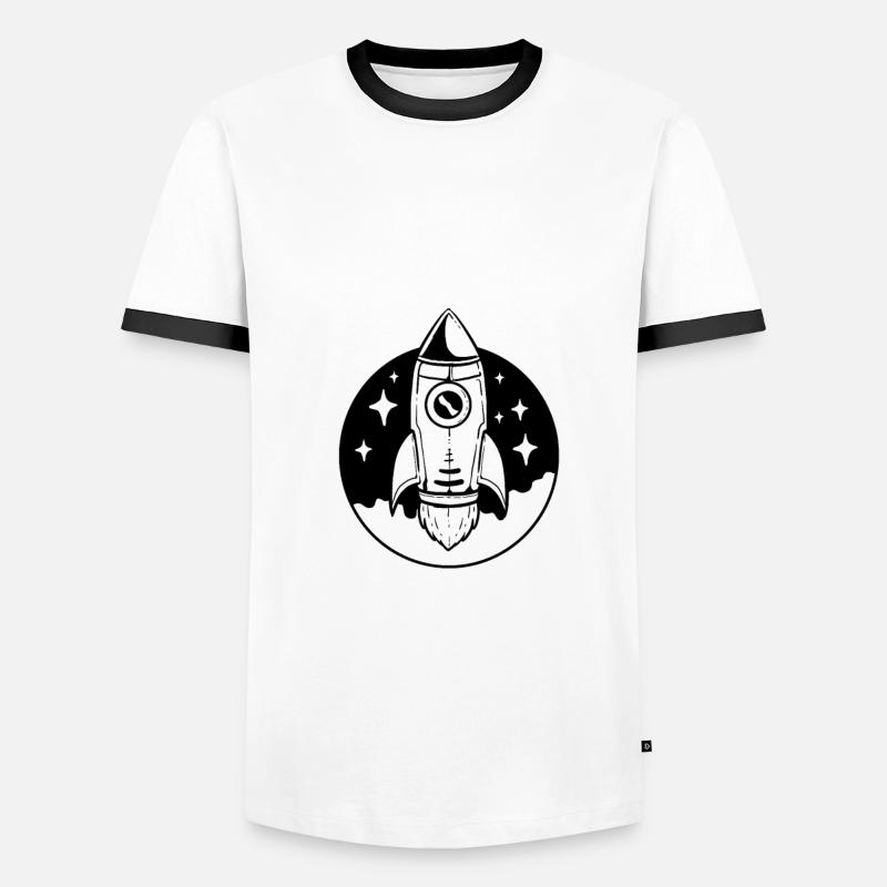 Luft- und Raumfahrttechnik Männer Kontrast-T-Shirt
