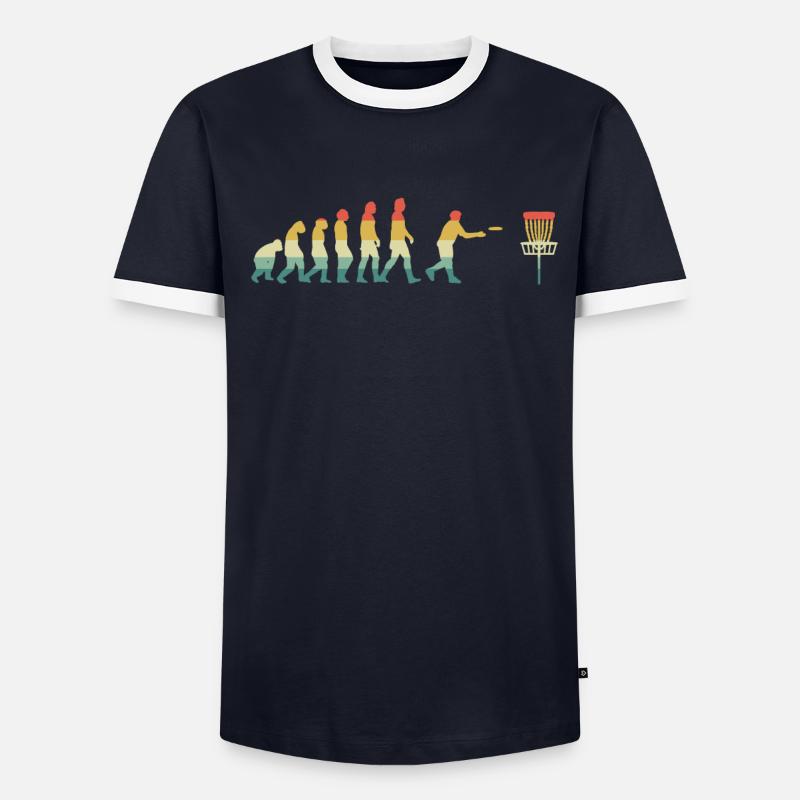 Disc Golf Männer Kontrast-T-Shirt