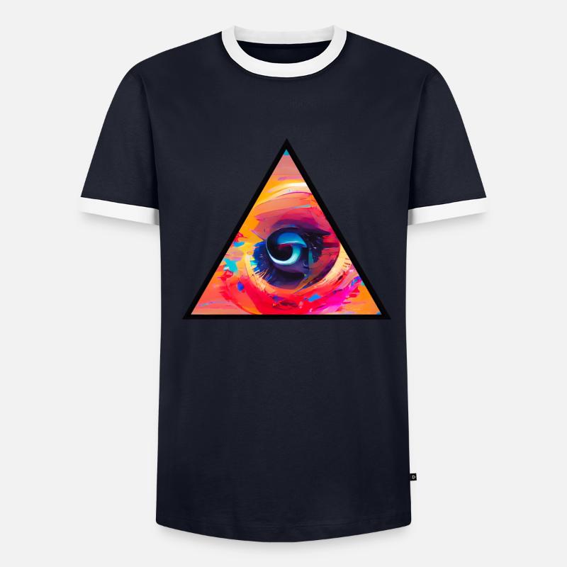 All seeing eye Men's Ringer Shirt