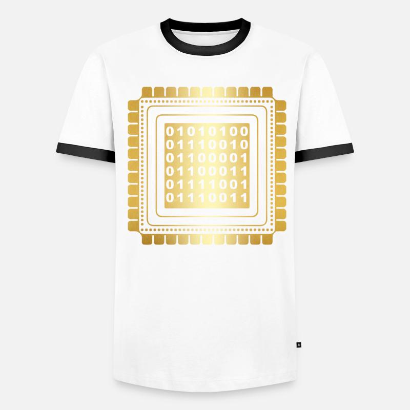 Programmeur Coder Développeur de logiciels T-shirt contrasté Homme