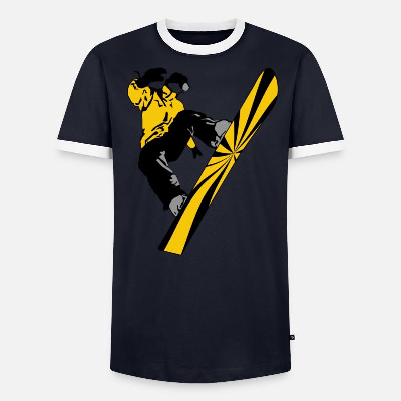snow02_spread T-shirt contrasté Homme