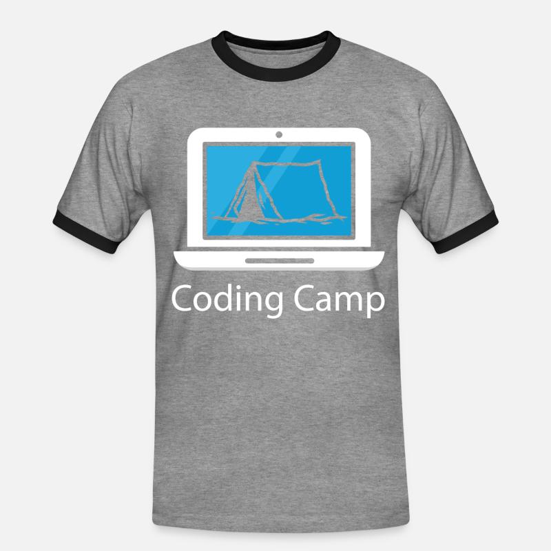 Programmierer Coder Software Entwickler - Männer Kontrast-T-Shirt - Grau meliert/Schwarz