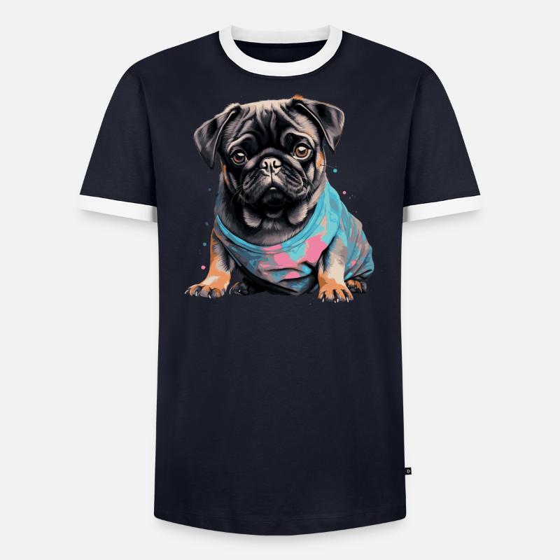 Carlin mignon T-shirt contrasté Homme