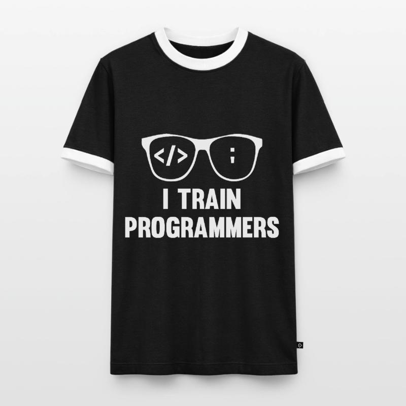 Programmierer Coder Software Entwickler Männer Kontrast-T-Shirt