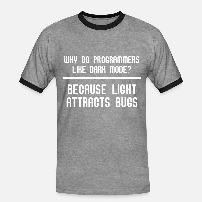 Programmierer Coder Software Entwickler - Männer Kontrast-T-Shirt - Grau meliert/Schwarz
