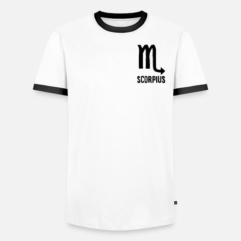 Sternzeichen Scorpius Zeichen Geschenk Idee Männer Kontrast-T-Shirt