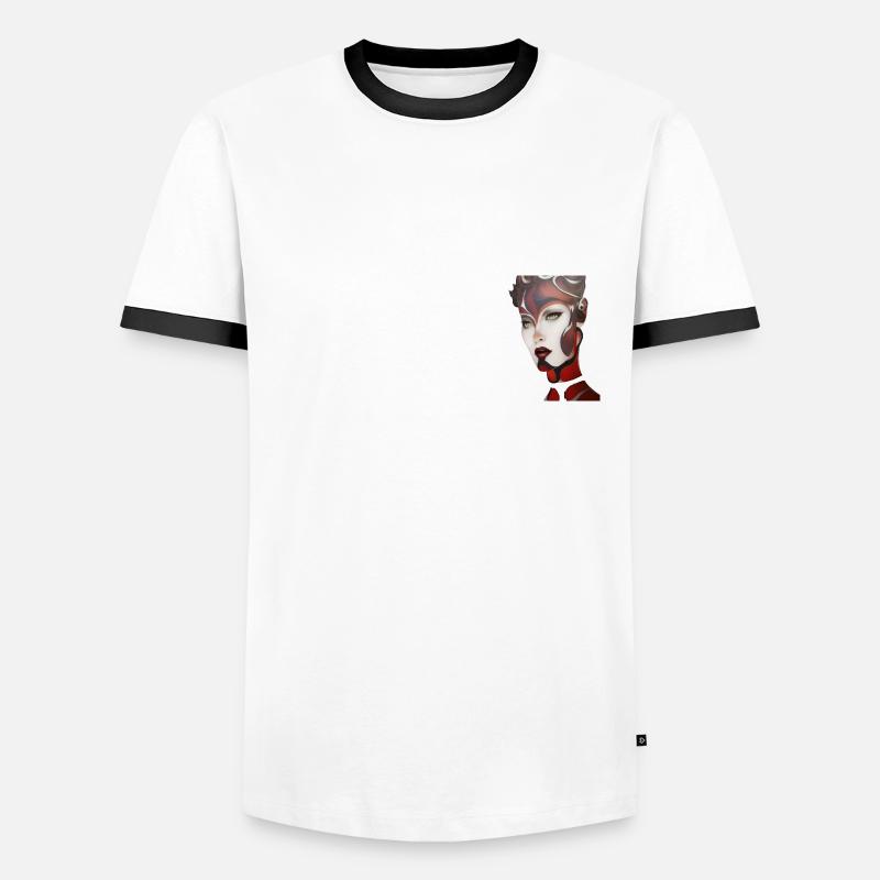 EVICTA Männer Kontrast-T-Shirt