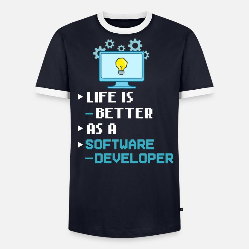 Software Entwicklung Softwareentwickler Entwickler - Männer Kontrast-T-Shirt - undefined