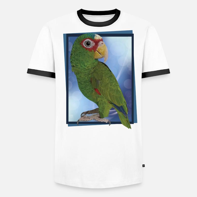 White-fronted parrot Men's Ringer Shirt