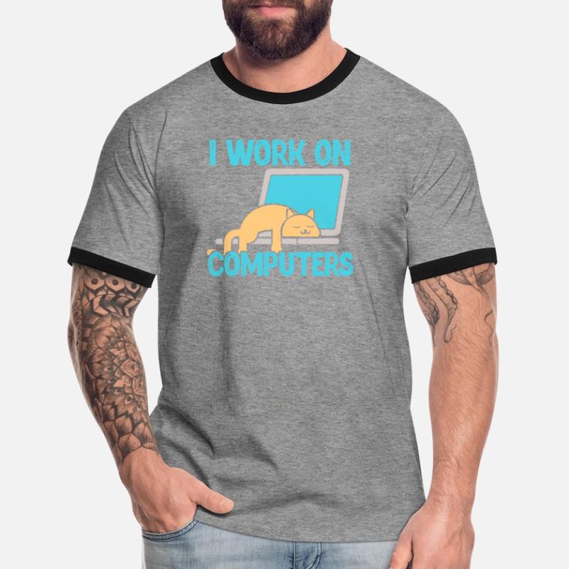 Programmer computer code informatics gift Men's Ringer Shirt