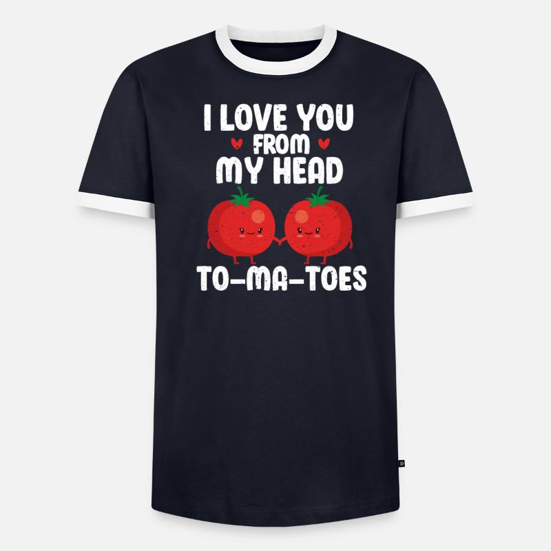 Chère tomate T-shirt contrasté Homme