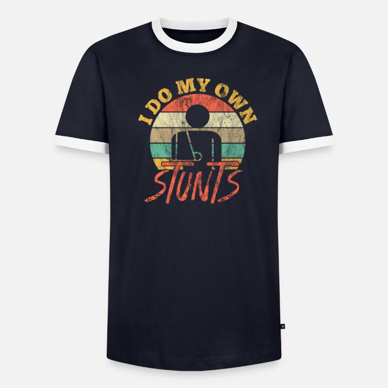 Bras cassé T-shirt contrasté Homme