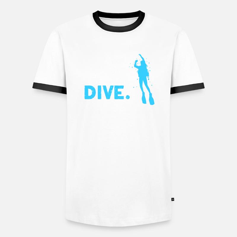 Plongeurs Plongée Mer Vacances Plongée Cadeau T-shirt contrasté Homme