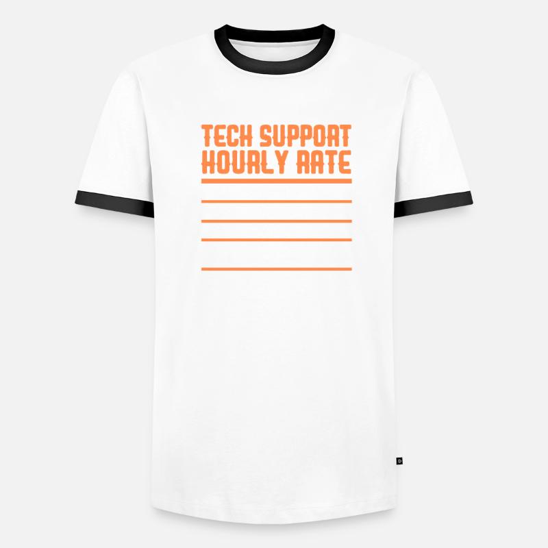 Support technique Computer It Admin Cadeau T-shirt contrasté Homme