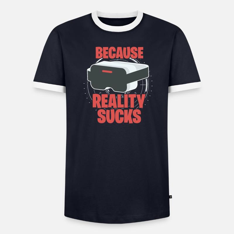 VR Virtual Reality Men's Ringer Shirt