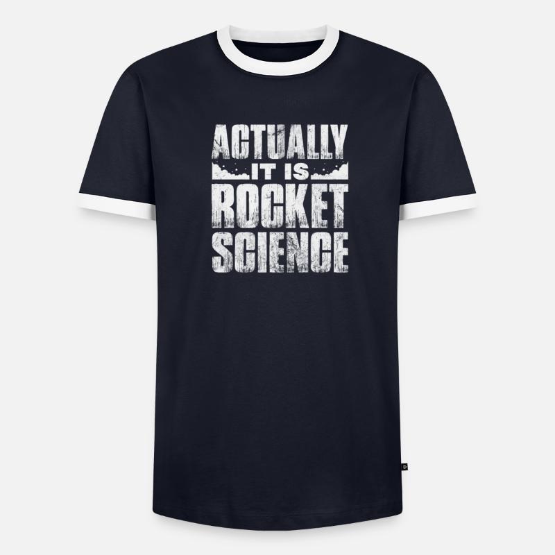 Space Engineer Aeronautical Engineer Gift - Men's Ringer Shirt - undefined