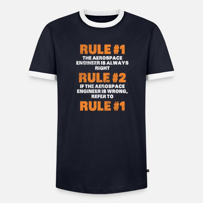 Space Engineer Aeronautical Engineer Gift - Men's Ringer Shirt - undefined