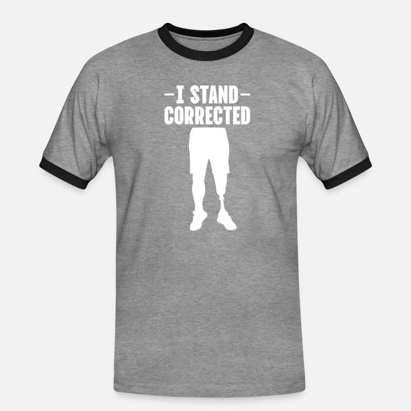 Amputation Amputation Prosthesis Gift - Men's Ringer Shirt - heather grey/black