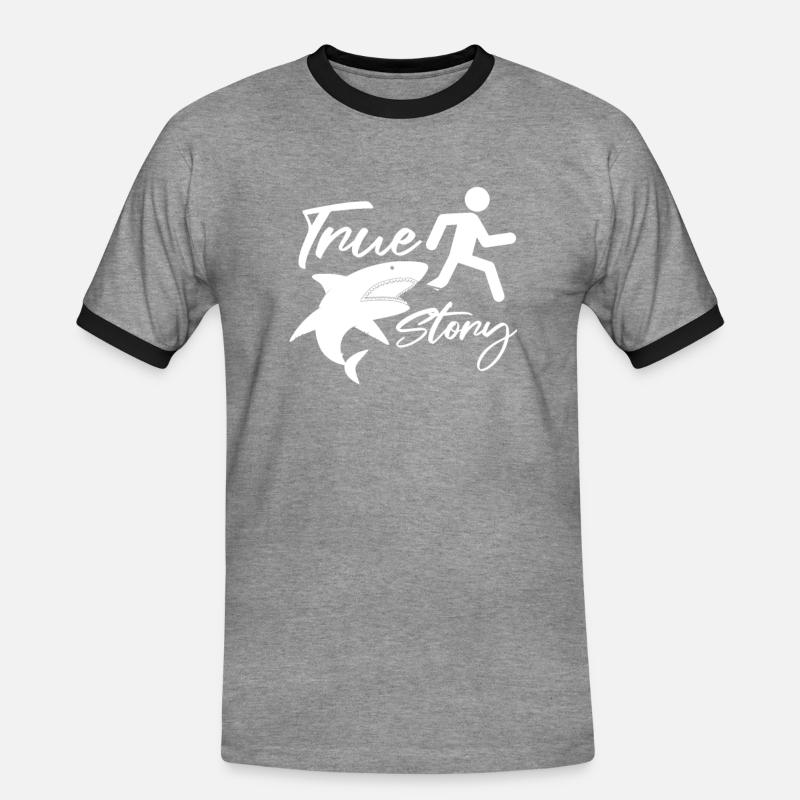 Amputation Amputation Prosthesis Gift - Men's Ringer Shirt - heather grey/black