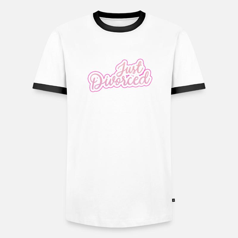 Scheidung Männer Kontrast-T-Shirt