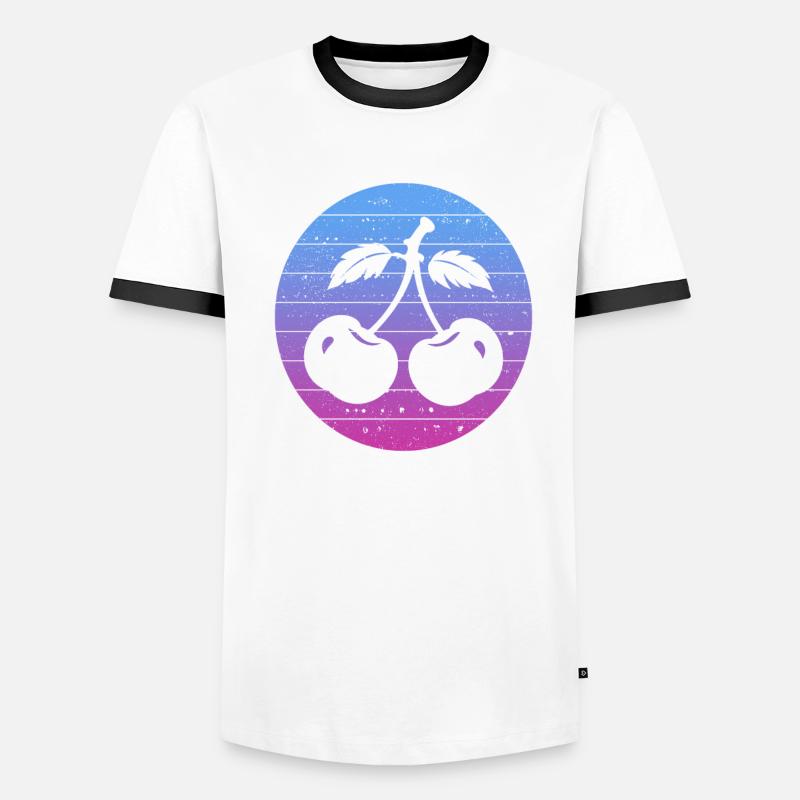 Cherry Cherry Tree Cherry Blossom Fruit Gift Men's Ringer Shirt